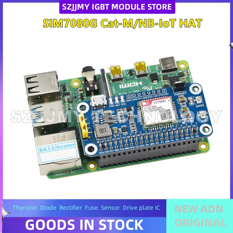 Raspberry Pi NB IoT/Cat-M (eMTC)/GNSS expansion board SIM7080G module global communication  NEW ORIGINAL IN STOCK