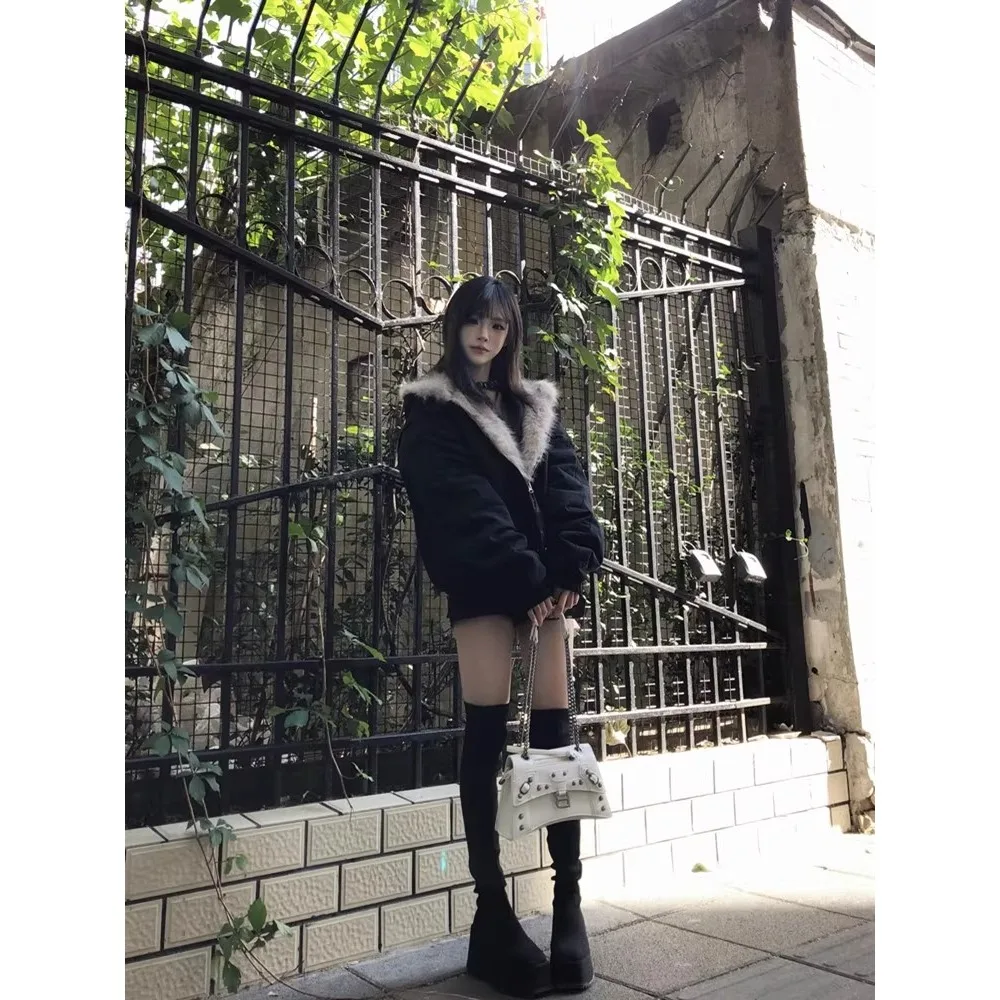 

Женские парки Nieve, осенняя стеганая полиэстеровая стеганая униформа без пуговиц на флисовой подкладке с поясом и двусторонним укороченным круглым вырезом, простая униформа для колледжа в консервативном стиле