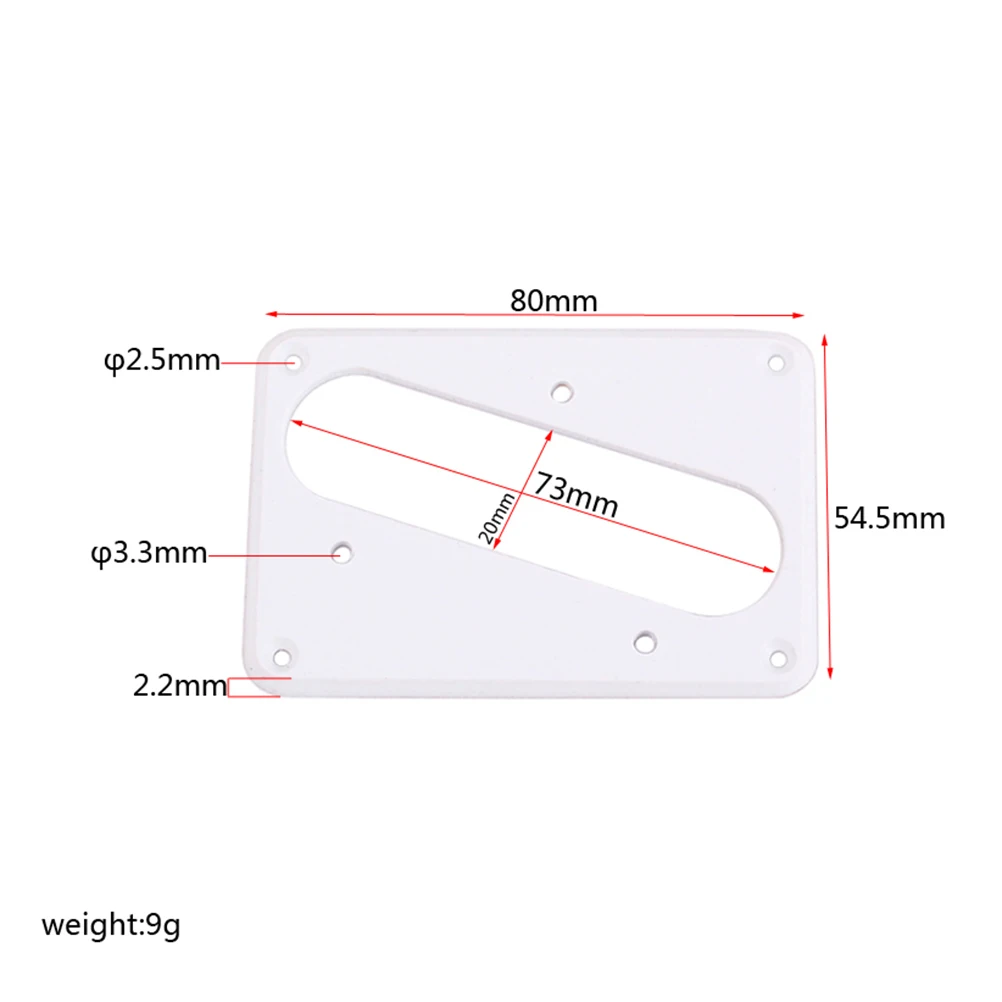 

Stainless Steel Guitar Pickup Cover Flat Base Humbucker Frame Mounting Ring For Bridge White Durable Elegant Pickup Ring