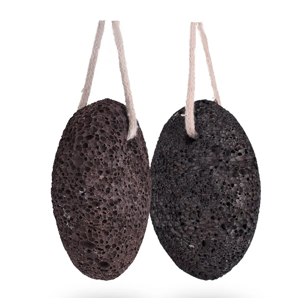 2Pcs Natural Volcanic Pumice Stone Foot File for Callus Removal Dead Skin Exfoliation Heel Elbow