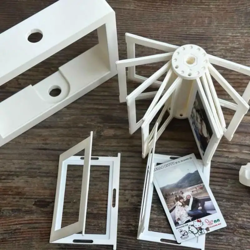 Rotatable Photo Frame Kpop Photocard Holder Idol Picture Frame Display Stand Desk Accessory Room Desktop Decor view 2