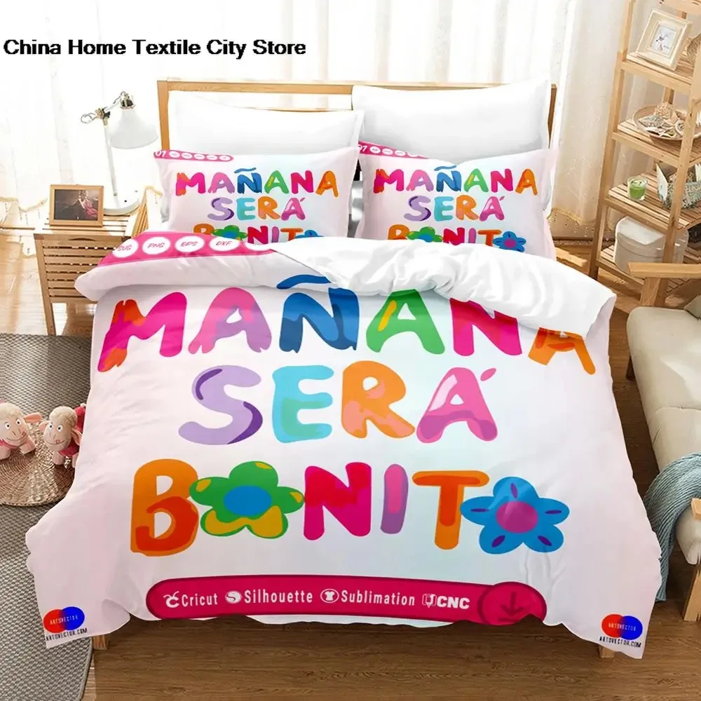 Karol G Mermaid Manana Sera Bonito SVG Bedding Set Single Double King Bed Set Children's Bedroom Duvet Set Manana Sera Bonito 2