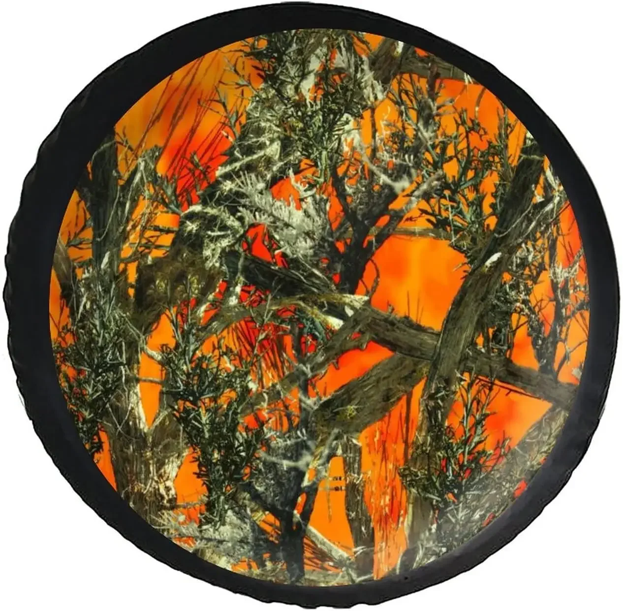 Чехол на запасное колесо с переплетенными ветвями для защиты колес прицепа, защита от атмосферных воздействий, универсальный, подходит для внедорожника, грузовика, кемпера, путешествий