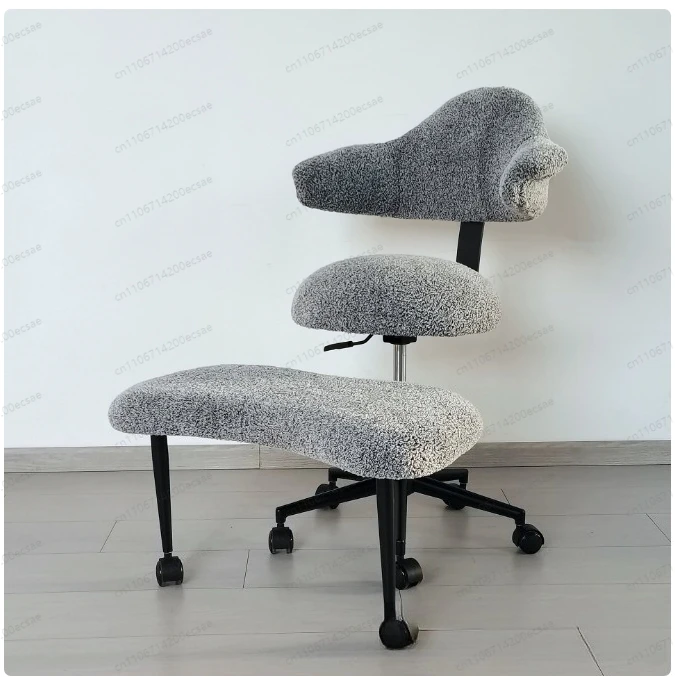 Chaise de bureau à jambes croisées – Siège de méditation avec soutien lombaire pour le travail au bureau, le yoga et la pleine conscience, confortable et peu encombrante