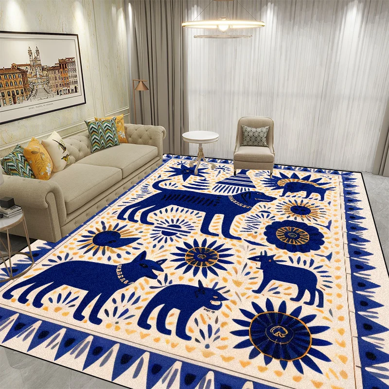 

Детский игровой коврик с героями мультфильмов, нескользящий мягкий коврик для гостиной, спальни, детский напольный коврик для ползания, большой напольный ковер, домашний декор