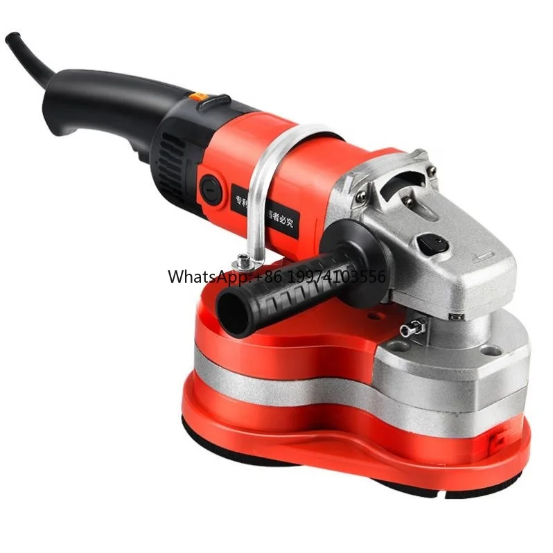 Handheld three-head dust-free sanding machine floor grinder