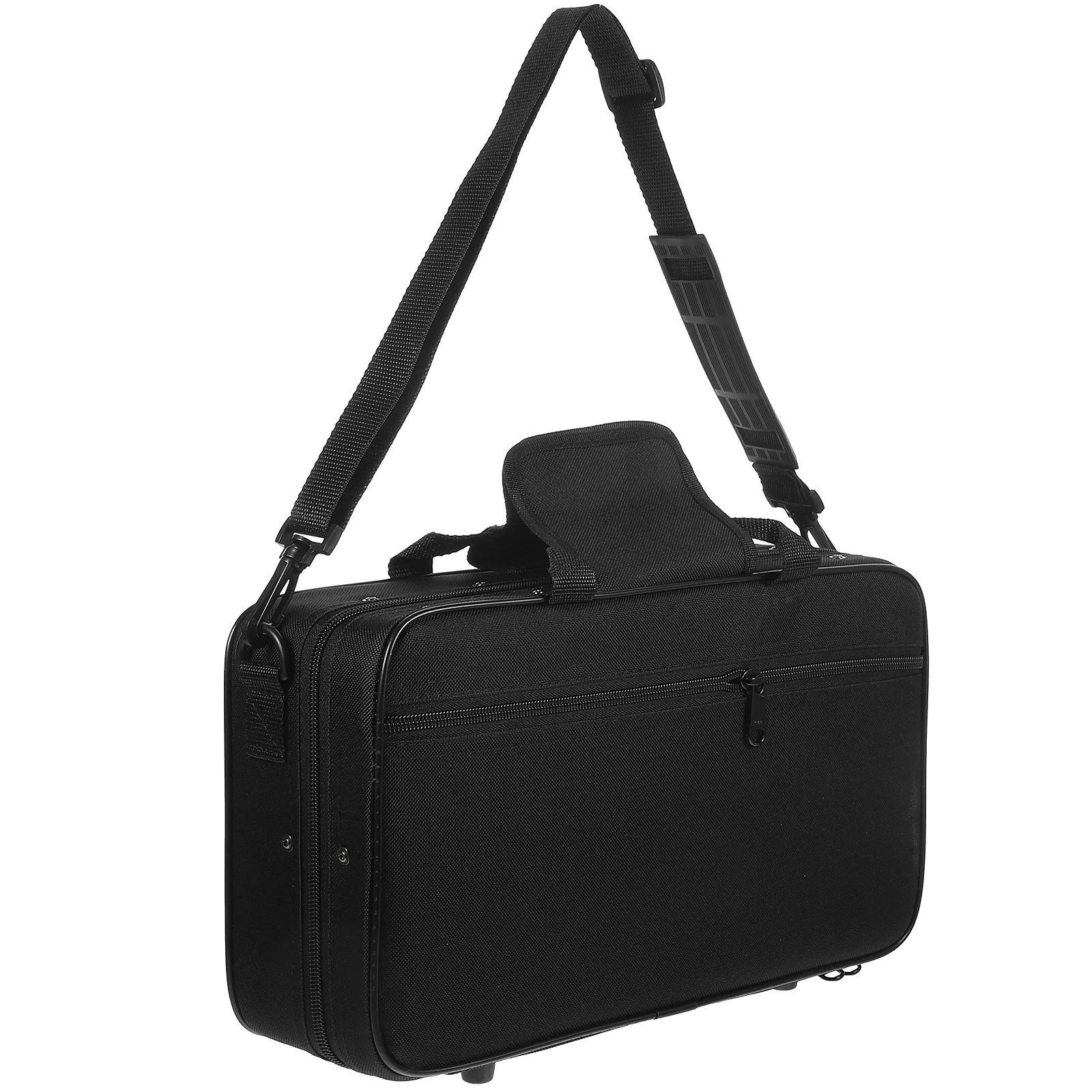 

Portable Clarinet Case Black Cloth Mic Carrying Holder Box Oxford Wireless Microphones