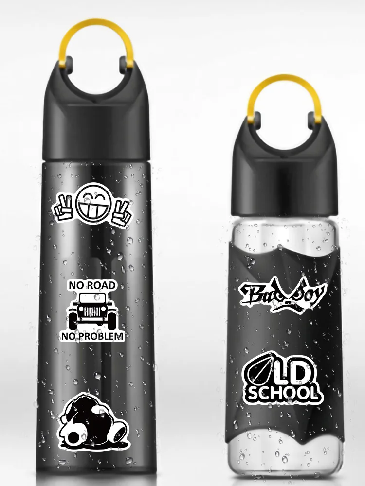 Autocollants waterproof pour modification de marque de voiture de course JDM, 50 pièces, stickers, cool, DIY, pour skateboard, moto, téléphone