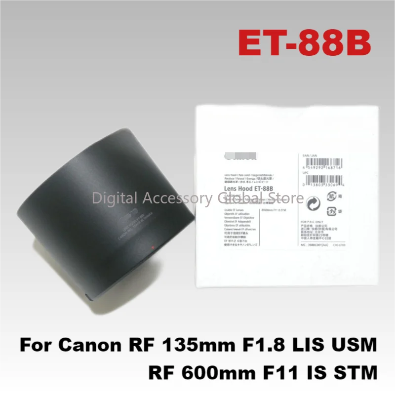 New Original Front Hood ET-88B Parts For Canon RF 135mm F1.8 LIS USM / RF 600mm F11 IS STM (82mm) Camera Lens