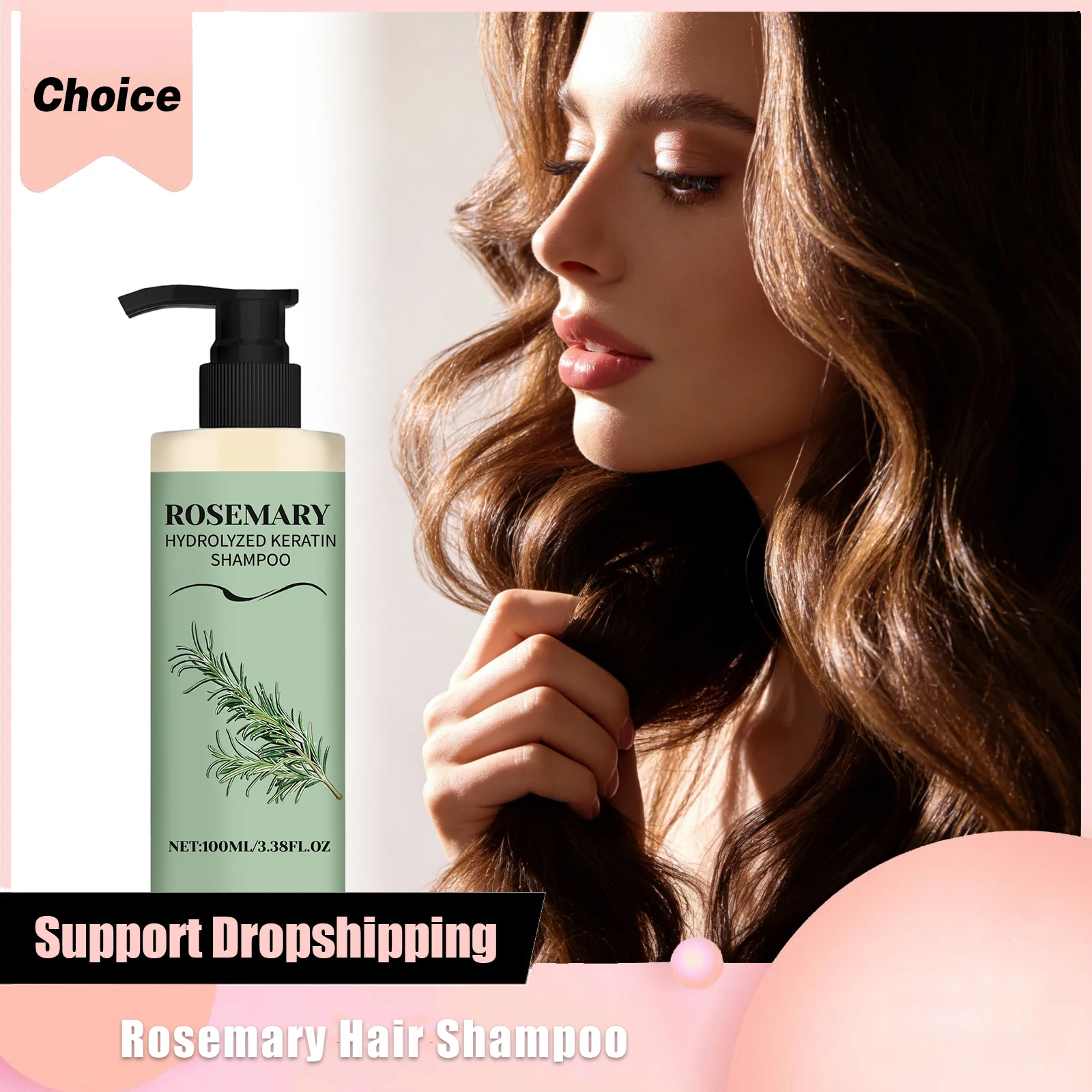 

Rosemary Shampoo Deep Nourish Thickening Repair Split Enhances Hair Natural Softness Refreshing Fluffy Nourishment Care Shampoos