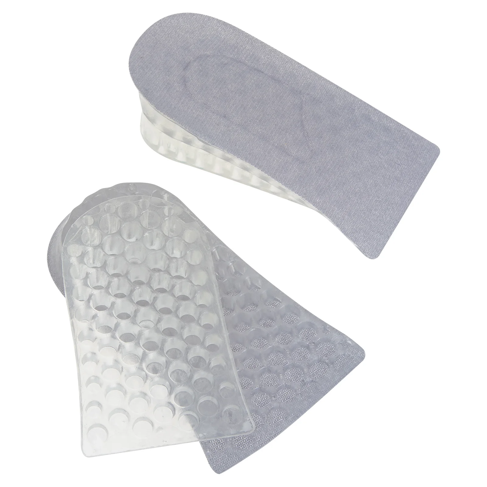 2Pairs Height Increase Insoles Silicone Invisible Heel Lift Shock Absorption Comfortable for All Footwear Boost Confidence