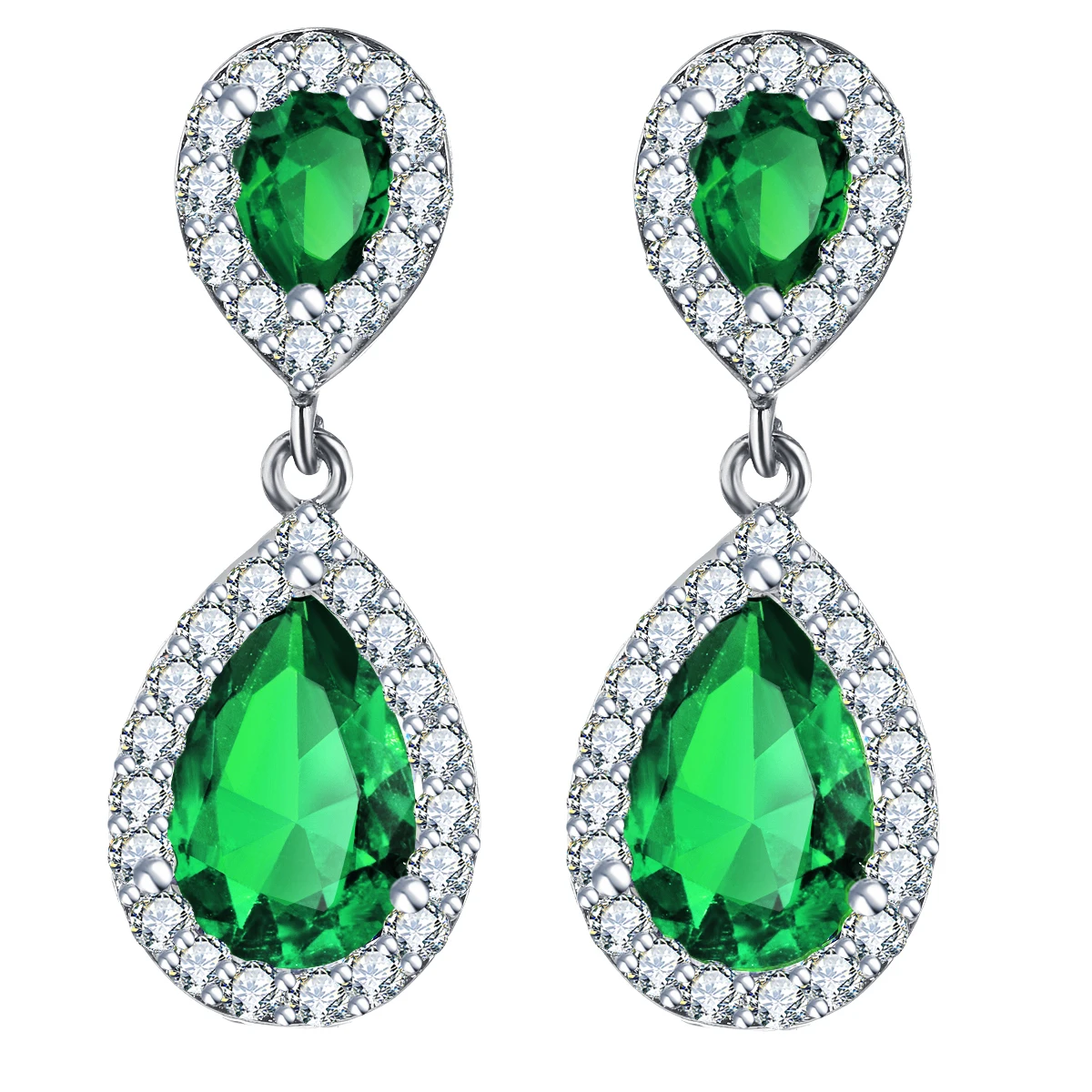 EMMAYA Red Crystal   Gold Color High Quality Dangle Earrings for Women 2017 Water Drop Shape female brinco