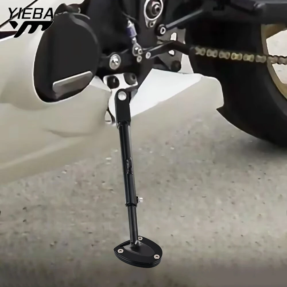 For Street Triple 765 RS 2009-2023-2024 Motorcycle Kickstand Foot Side Stand Extension Pad Support Plate Street Triple 675 R S
