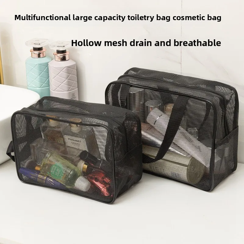 

Large Pocket Tote Bag Quick Dry Mesh Shower Beach Bag Waterproof Storage Organizer for Pool Gym Travel Essentials Storage Bag