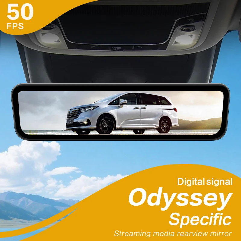 SINJET For Honda Odyssey with Night Vision HD Camera DVR Dash Cam 9.2 Inch Touch Screen Car Electronics Digital Rearview Mirror