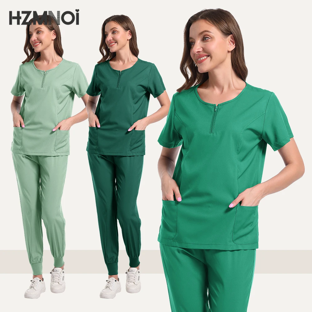 

New Medical Uniforms Men Women Nursing Clothes Beauty Costume Nurse Scrubs Sets Doctor Dentist Workwear Clinical Tops Pants