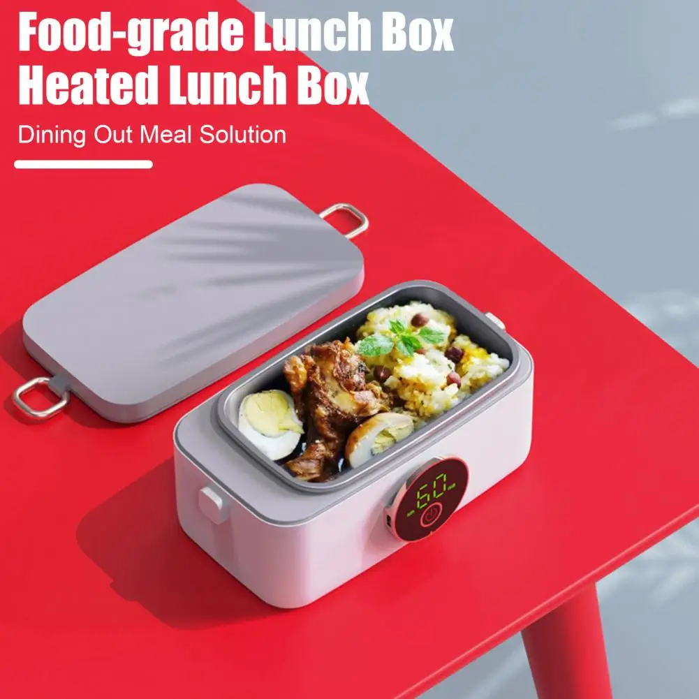 Leak-proof Lunch Box Usb Rechargeable Electric Lunch Box with Indicator Light Capacity Food Grade Cordless Lunch for On-the-go