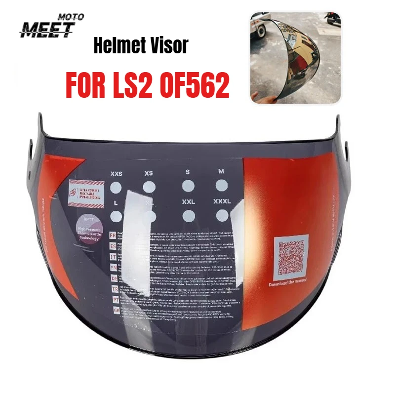 FOR LS2 of562 Helmet Visor Replace Sunglasses Extra Lens for Ls2 Airflow Helmets Visera Casco Moto