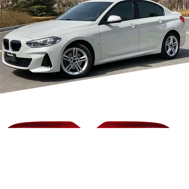 

1Pair Car Rear Bumper Reflector Light Trim 63148077173 63148077174 For BMW 1 Series F40 2019-2024 116I 120D Warning Lamp