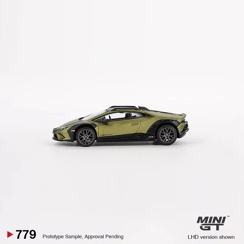 MINIGT 1:64 Model Car Lambor Huracan Sterrato Alloy Die-Cast Sport Vehicle #779 Verde Gea Matt