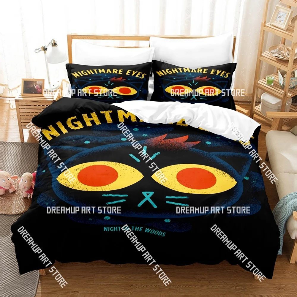 3D Printed Night In The Woods Bedding Set for Boys Girls Duvet Cover Pillowcase Twin Queen King Full Single Double Sizes