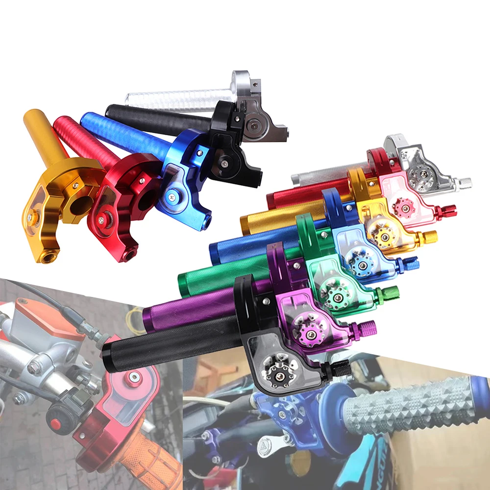 

7/8" 22mm Throttle Handle Accelerator Throttle Twist Grips Handlebars for ATV ﻿Honda CRF Dirt Bike Grips Motorcycle Accessories