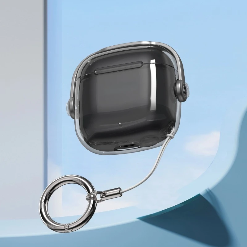 

Transparent Lock Buckle Protective Case For Huawei FreeBuds SE3/SE2 - Convertible to Phone Stand, Lightweight