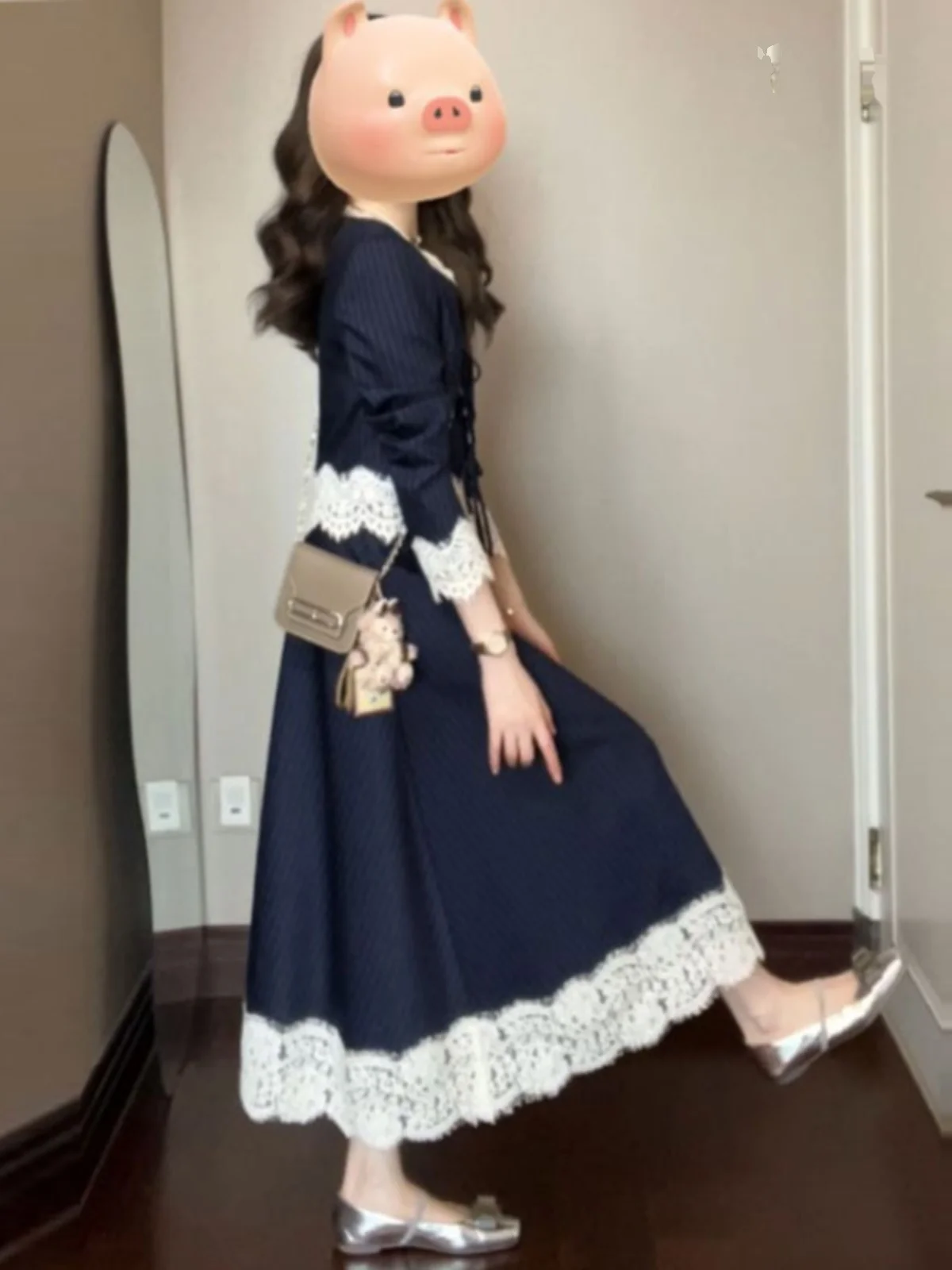 

Шикарный комплект в корейском стиле: рубашка с коротким рукавом и юбка с высокой талией, удобный хлопковый костюм из двух предметов, осенняя коллекция