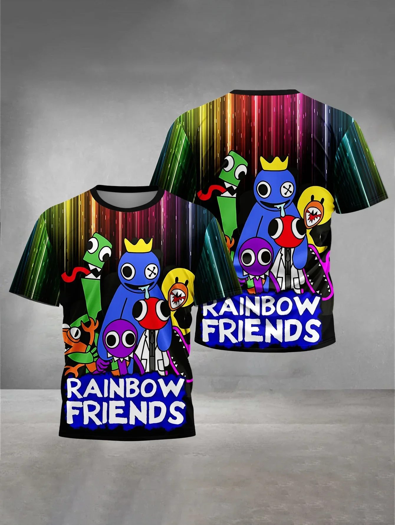 3D Print Game Rainbow Friends Baby Clothing 5 to 14 Years Male Outdoor Clothes for Children Boy Girl Child T-Shirt Top Shirts