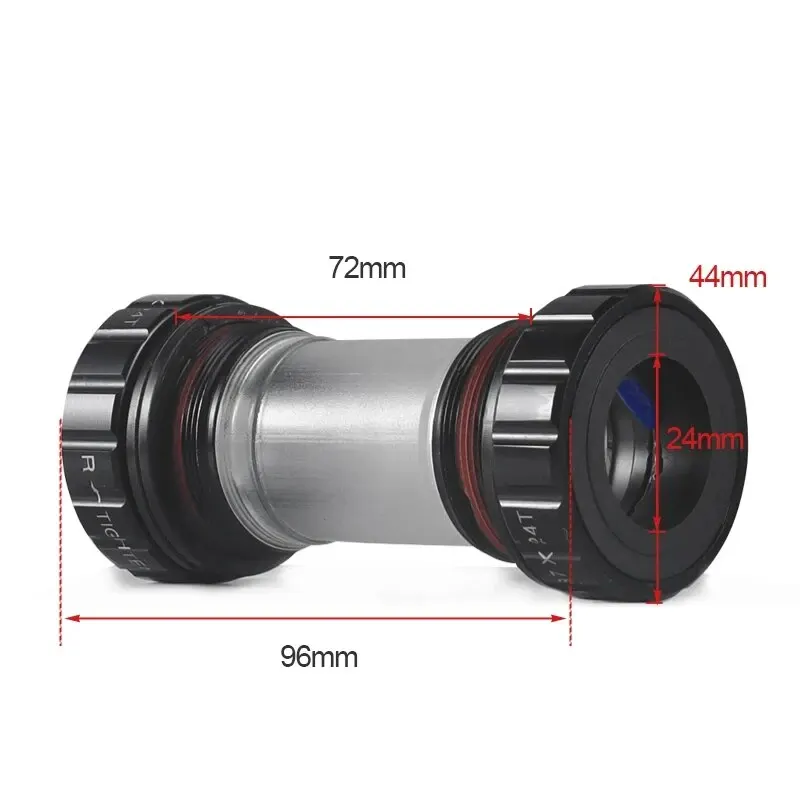 BOLANY Bicycle Bottom Bracket Aluminum Alloy Bearing BB Screw Type Bicycle Axis MTB Road Bike Waterproof Super Light Parts