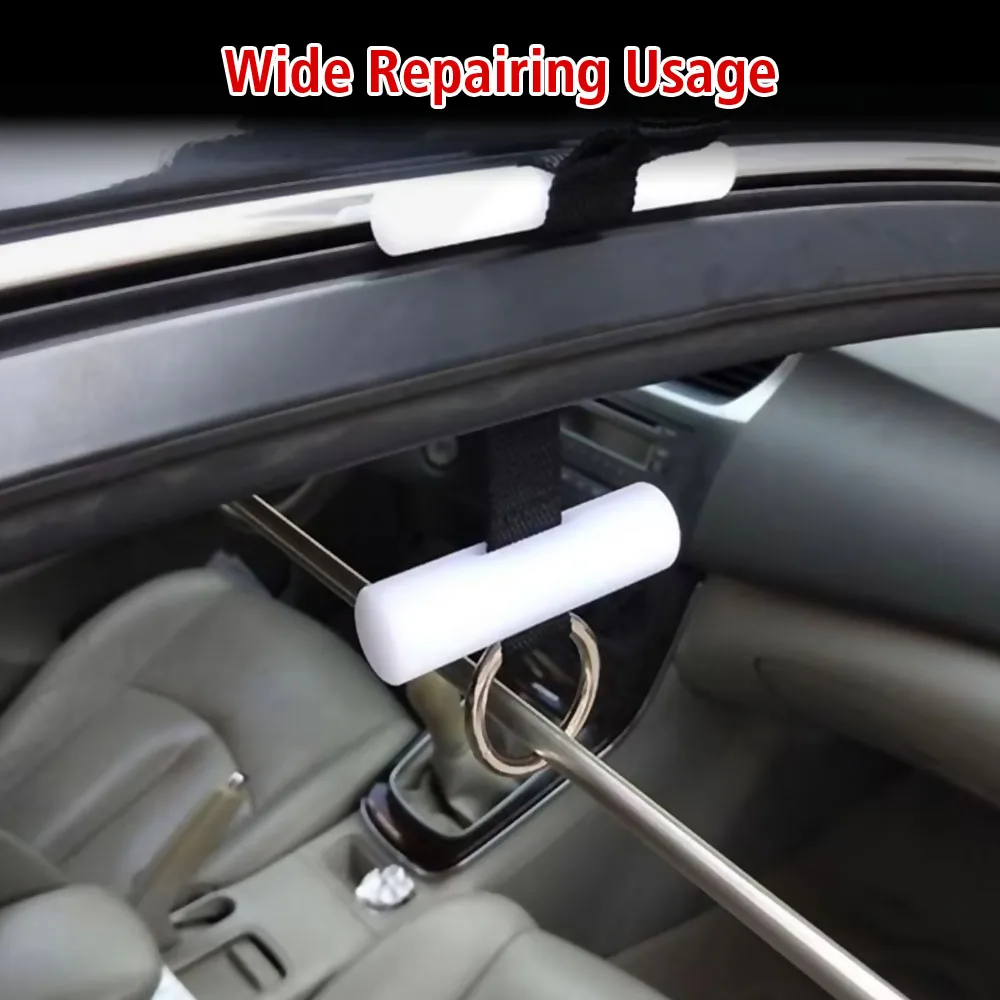 Hanging Assist Car Dent Repair Tools Car Hood Roof Dent Removal Kit Dent Crowbar Pivot Hanger Nylon Rod Strap Support Tool image 2
