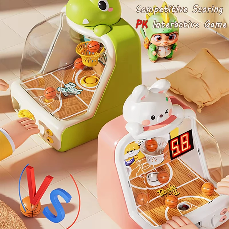 

Desktop Pinball Shooting Machine Game Kids Basketball Shoot Board Party Game Electronic Scoring Interactive Social Children Toys