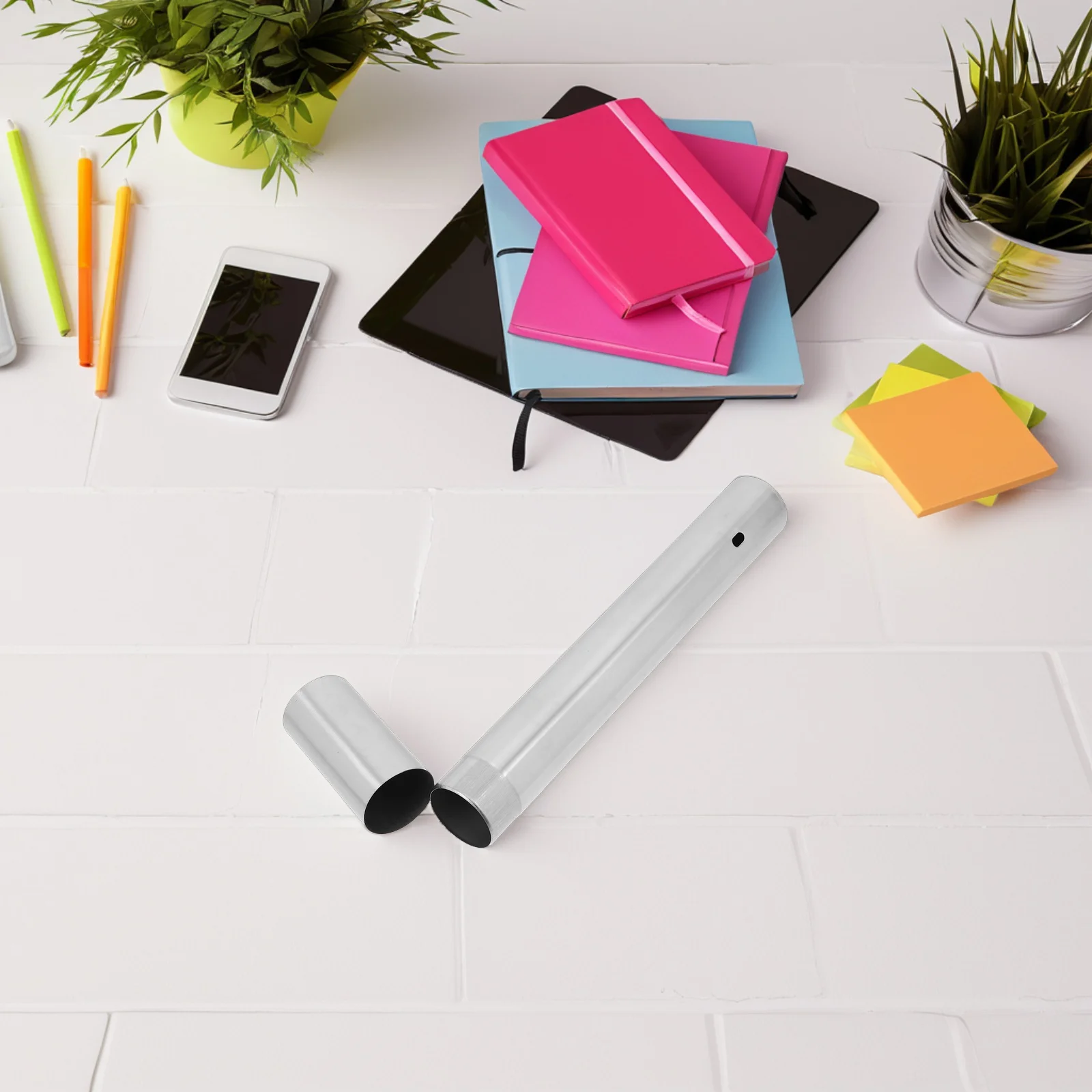 

Stainless Steel Birth Certificate Tube Holder Vintage Diploma Storage Case for Graduation Keepsake Scroll Display Metal Box Cap