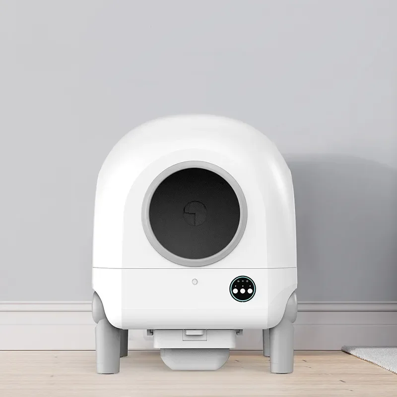 New design self-cleaning air circulation electric smart cat litter box Multi-pet App control automatic cat litter box
