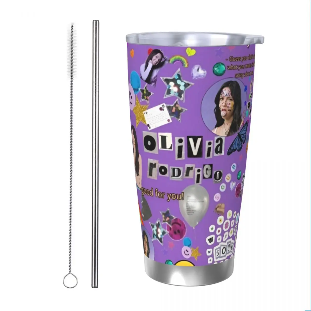 Olivia Vampire Rodrigos Sour 20oz Cup Large Capacity Car Mug Leak-proof Juice Coffee Cup Food Grade