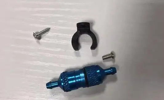1/8 스케일 RC 자동차 및 대형 고정익 RC 비행기용 RC 연료 필터 - 장착 브래킷이 있는 범용 연료 필터 ​