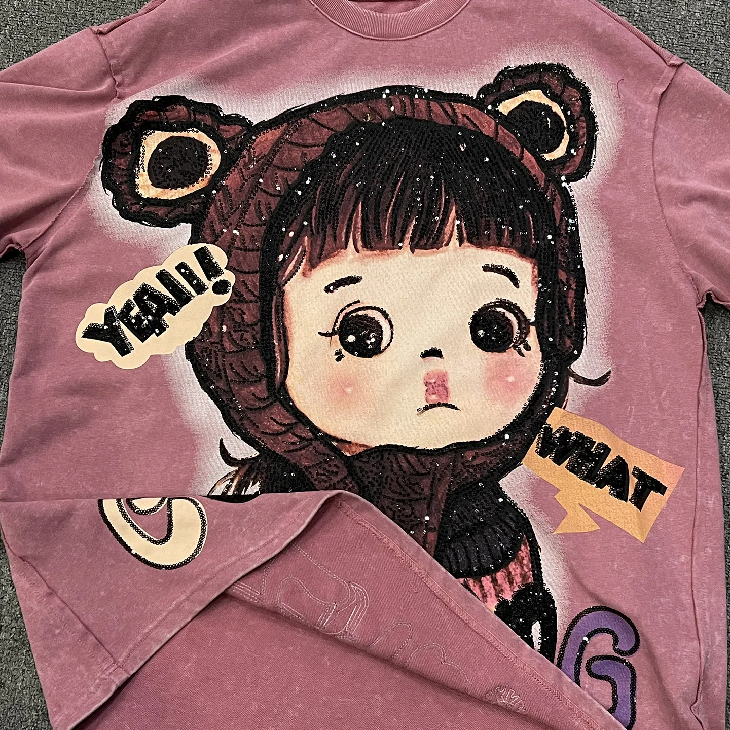 

Свободный повседневный милый стильный топ средней длины с короткими рукавами, весна-лето, женская футболка с короткими рукавами и рисунком маленькой девочки