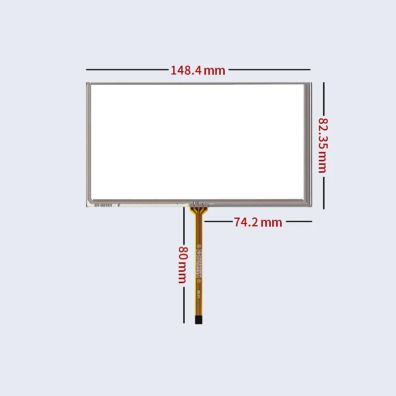 6.1 Inch 149*83mm Touch Screen for A061VW01 V0/CLAA061LA0FCW/CLAA061LA0ACW Resistive touch Digitizer Panel Repair Replacement