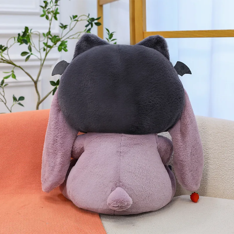 60 cm Kawaii Lila Teufel Stich Plüschtier Große Gefüllte Puppe Niedliche Engel Puppe für Kinder Geburtstag Weihnachtsgeschenk Plüschkissen Stofftier