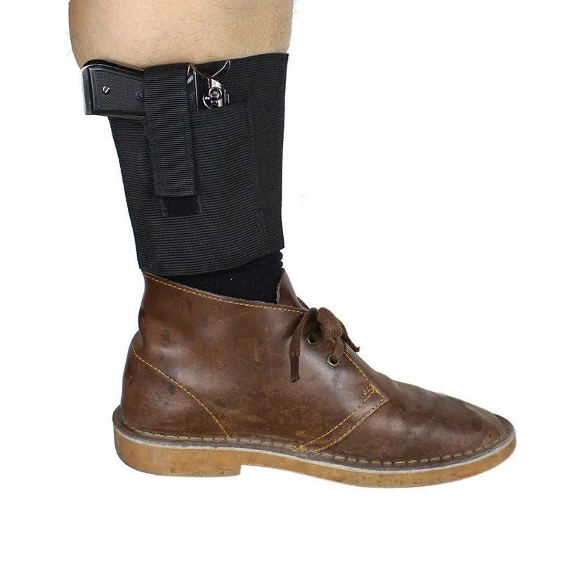 Universal Ankle Holster Drop Leg Gun Holder for Right Left Leg Concealed Elastic Leg Pouch Pistol Bag Hunting Accssories