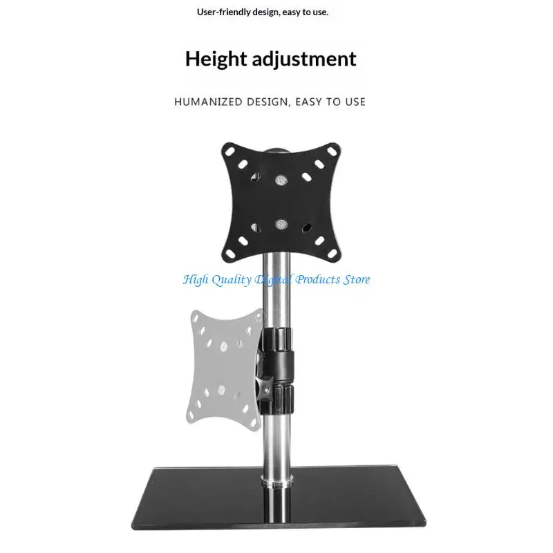 U2JE Direct current Install Height Modifiable Display Mount for 14 Two Foot Monitors Aluminum Build