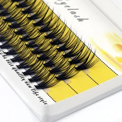 20/30D Mink Eyelashes Natural Eyelash bunches 1 box/60 bundle 3D Russian individual Eyelash Cluster Makeup Tool Lashes Wholesale