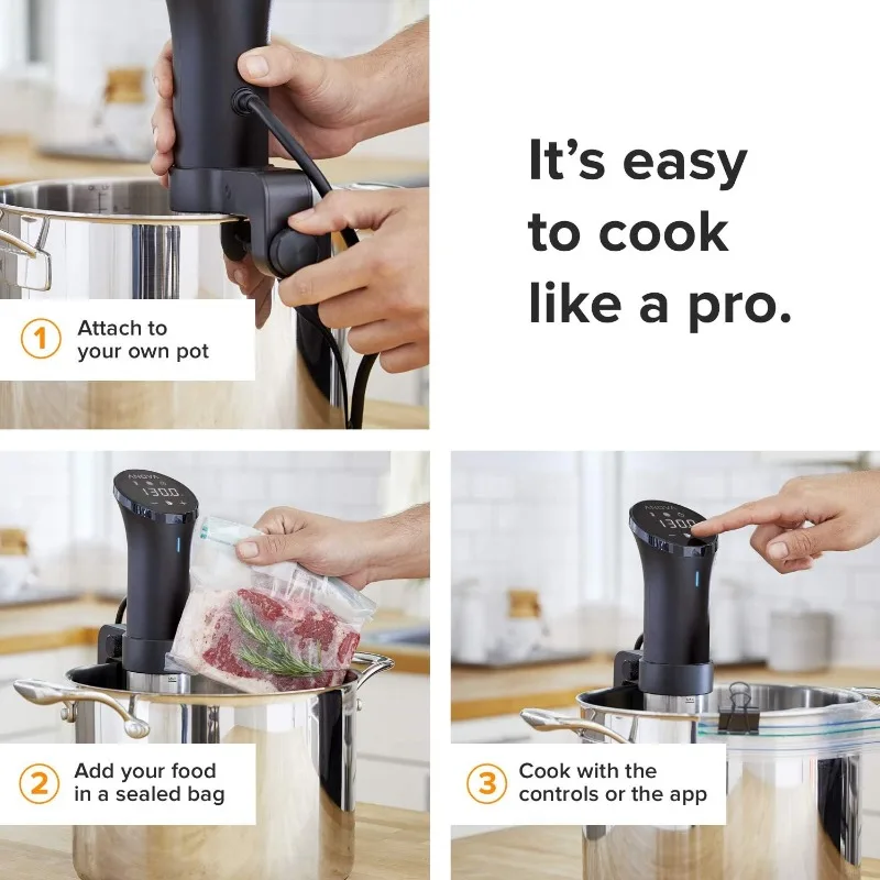 Anova Culinaire Sous Vide Precisie Cooker 2.0 (Wifi), 1000 Watt