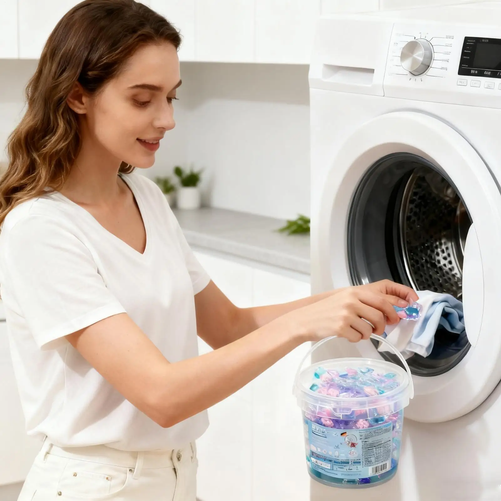 

Laundry Beads Detergent Liquid Capsule Balls Strong Detergent 5 in 1 Fragrance Bead for Household Dormitory Washing Machine