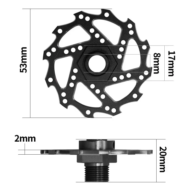 4szt Metalowa tarcza hamulcowa Adapter piasty sześciokątnej 17mm do Arrma 1/7 Infraction Limitless Felony 1/8 Typhon Upgrade Parts