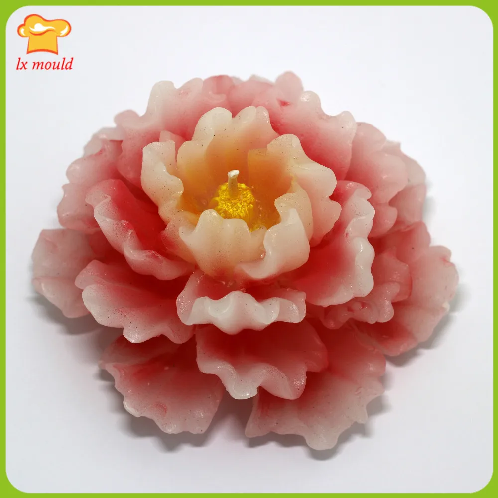 

3D Large Peony Flower Silicone Mould Candle Craft Molds