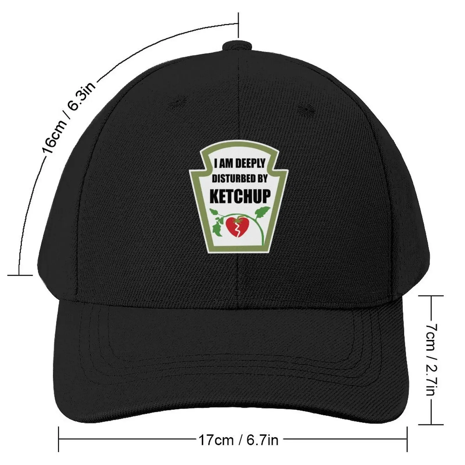 I am deeply disturbed by ketchup Baseball Cap |-F-| Custom Cap New In The Hat Sports Cap Mens Hats Women's