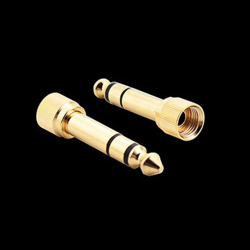 1000 stücke 6,35mm Stecker auf 3,5mm Buchse Stereo Audio Kopfhörer Schraube Stecker Adapter