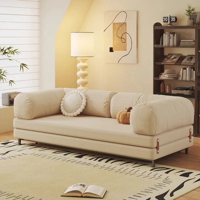 

Sofa bed folding dual-purpose 2025 new small apartment living room corduroy multi-functional pull-out retractable double sofa