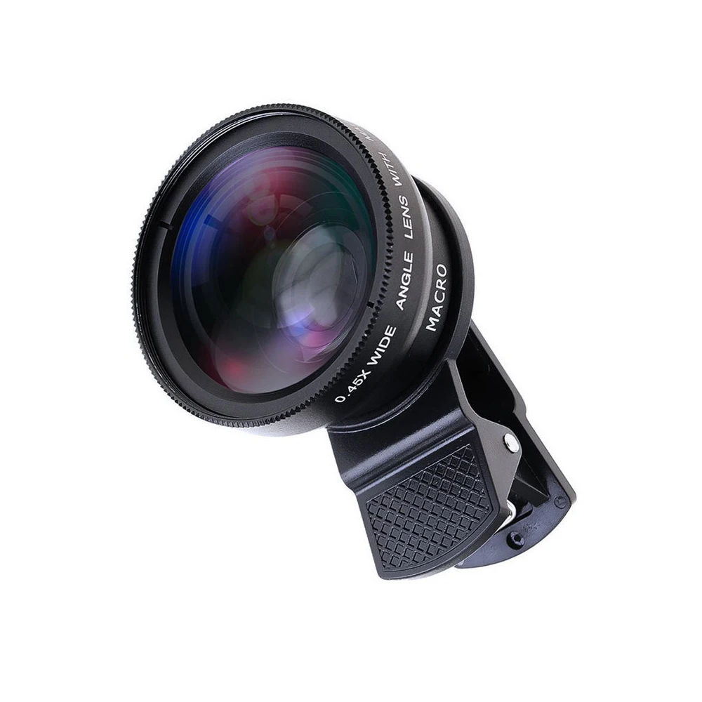 Mcoplus 0.45X Obiettivo macro grandangolare 2 in 1 per HUAWEI Xiaomi IPhone 12 Pro Max 11 8 7 Plus 14 13 Pro 6Plus